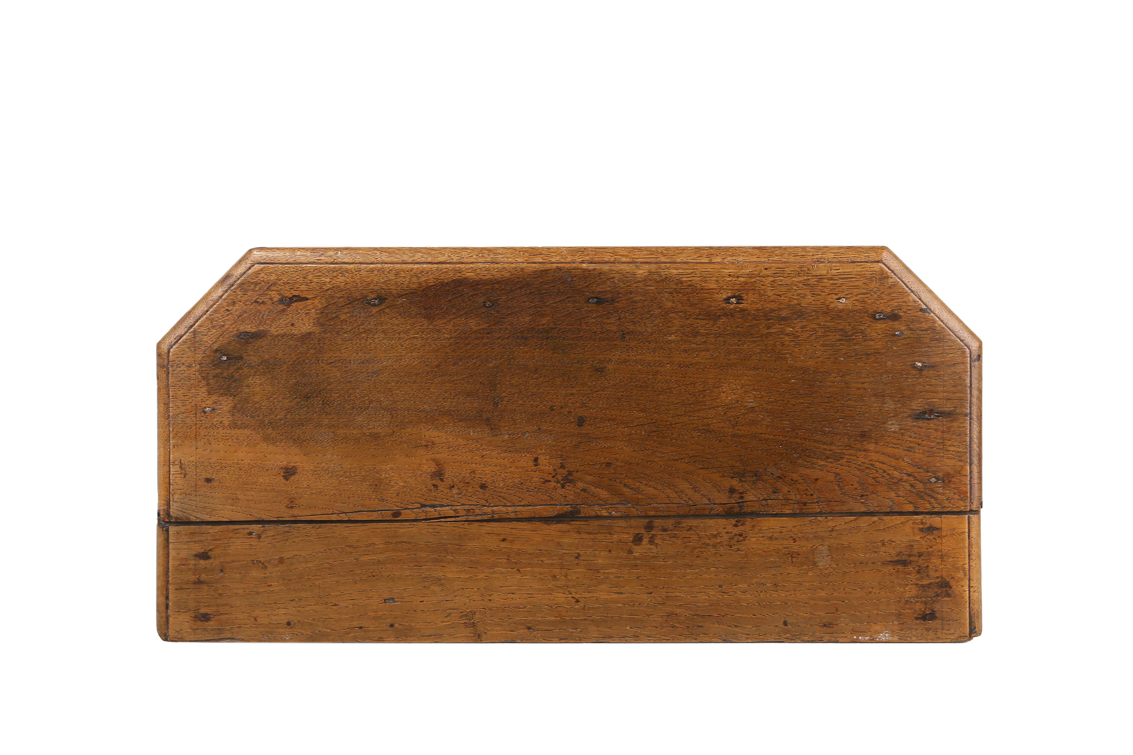 Charming wooden rustic church stool, France ca. 1900thumbnail